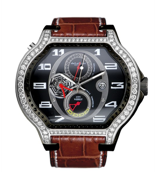 Replica DeLaCour City Ego Weekly Steel/PVD Diamonds WAST2407-1217 Replica Watch